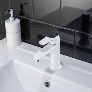 Смеситель для раковины РМС SL123W-001F белый